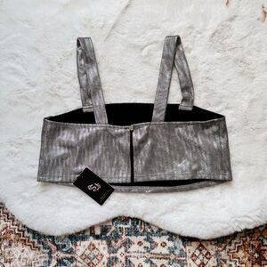 Sincerely Jules Metallic Crop Top